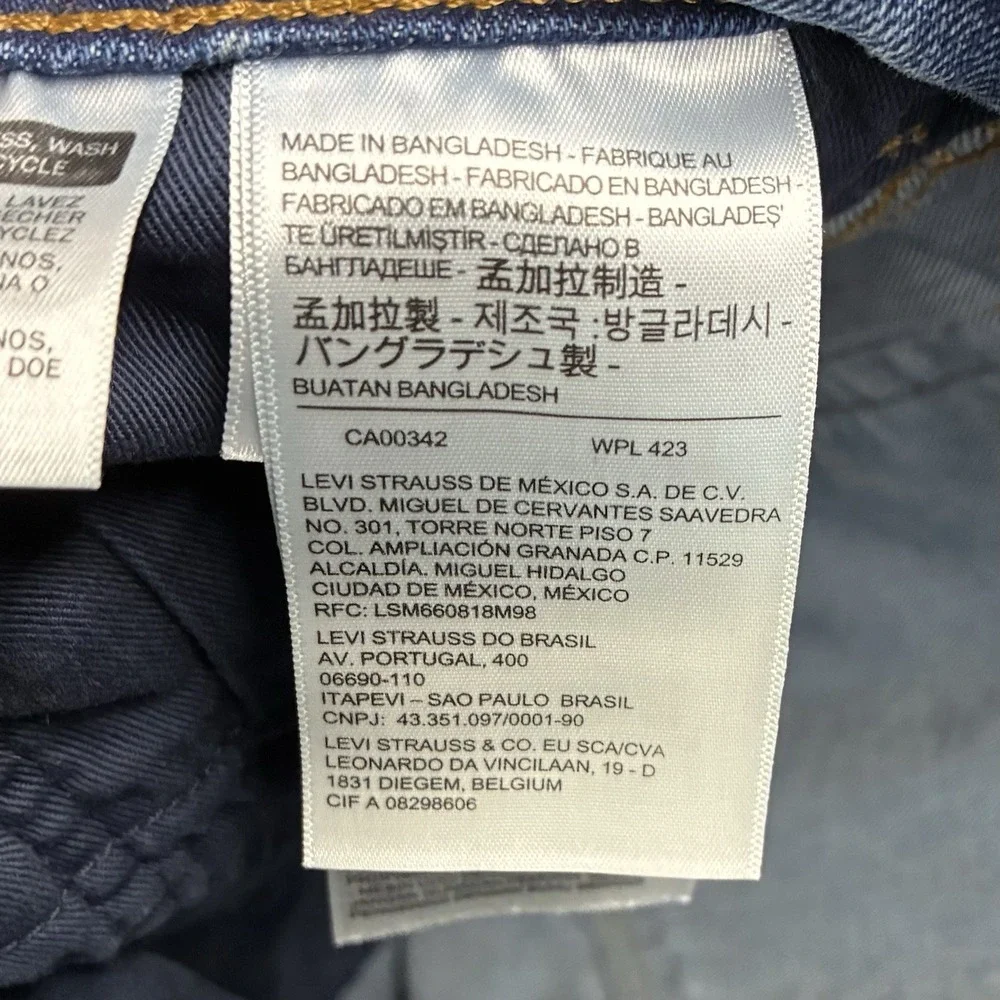 Levis Men's Workwear Fit Jeans Mens 36x34 Blue Straight Leg Medium Wash Denim